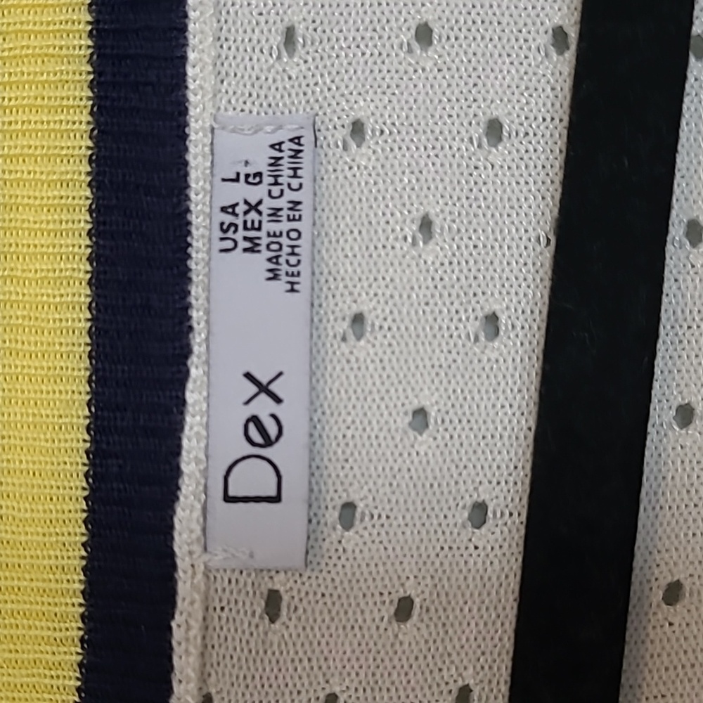 Dex lightweight preppy sweater size large - Picture 2 of 4